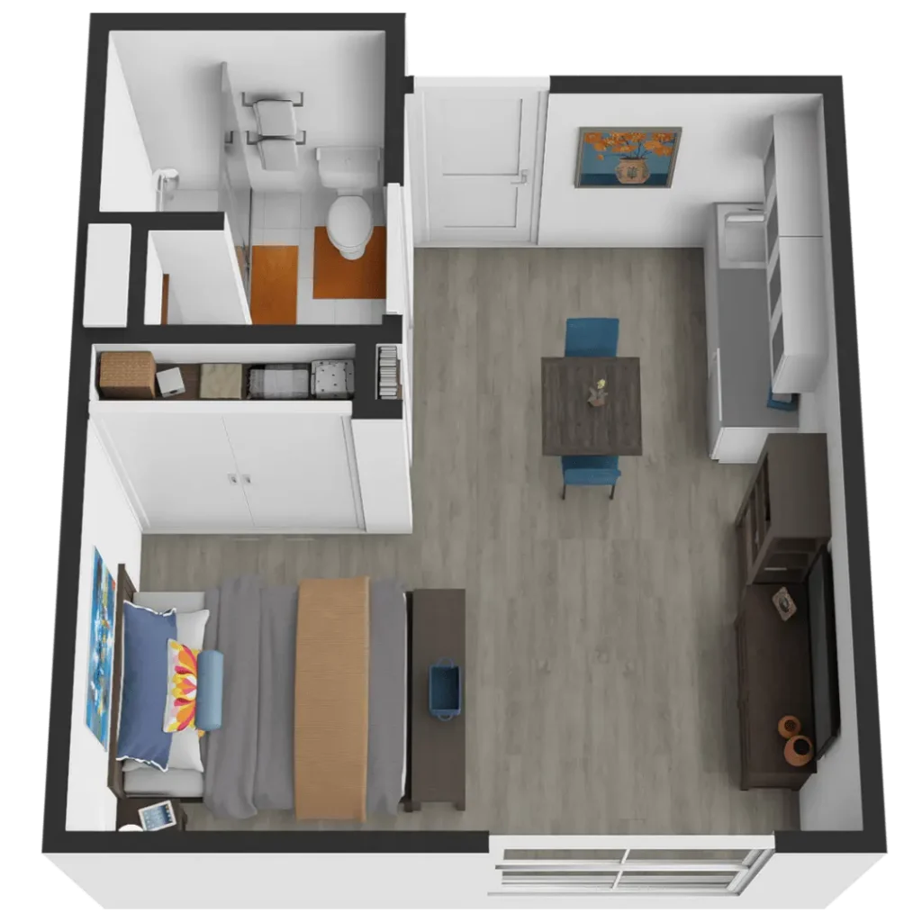Sodalis Cantonment | Studio Floor Plan